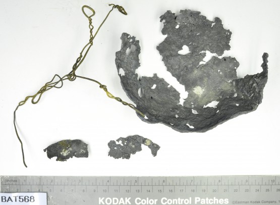 Pewter artefact recovered from Batavia