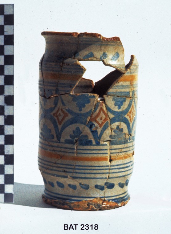 Majolica artefact recovered from Batavia