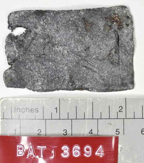 Lead artefact recovered from Batavia