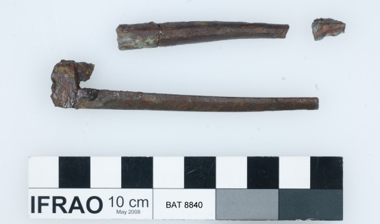 Copper/brass artefact recovered from Batavia
