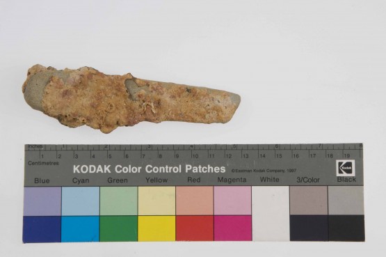 Sharpening/grinding artefact recovered from Batavia