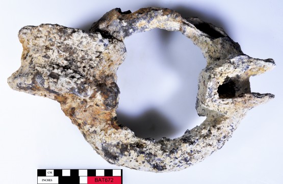 Ship's fittings artefact recovered from Batavia