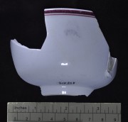 Patterned Earthenware artefact recovered from Albany Town Jetty site