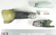 Glass artefact recovered from Albany Town Jetty site