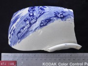 Patterned Earthenware artefact recovered from Albany Town Jetty site