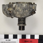 NON-FERROUS artefact recovered from Broome Aircraft Wrecks