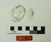 Glass artefact recovered from Belinda