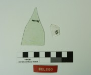 Glass artefact recovered from Belinda