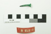 Copper/brass artefact recovered from Belinda