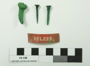 Copper/brass artefact recovered from Belinda