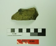 Flint artefact recovered from Belinda