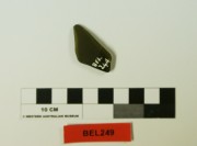 Glass artefact recovered from Belinda