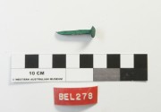 Copper/brass artefact recovered from Belinda