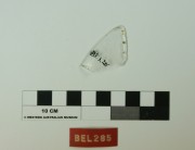 Glass artefact recovered from Belinda