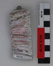 MISCELLANEOUS artefact recovered from Beacon Island Land Site