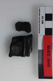 Coal artefact recovered from Bunbury Excavation East