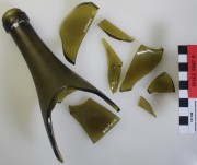 Glass artefact recovered from Bunbury Excavation East