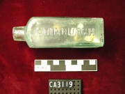 Glass artefact recovered from Carlisle Castle