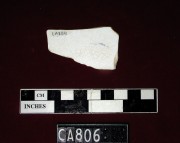 Porcelain artefact recovered from Carlisle Castle