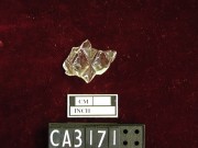 Glass artefact recovered from Carlisle Castle