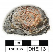 Lead artefact recovered from Dirk Hartog Excavation