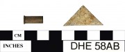 Copper/brass artefact recovered from Dirk Hartog Excavation