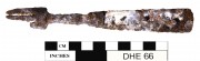 NON-FERROUS artefact recovered from Dirk Hartog Excavation