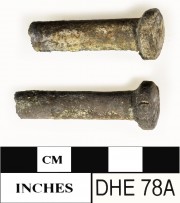 Copper/brass artefact recovered from Dirk Hartog Excavation