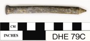 Copper/brass artefact recovered from Dirk Hartog Excavation