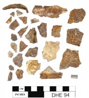 Tin artefact recovered from Dirk Hartog Excavation