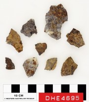 Tin artefact recovered from Dirk Hartog Excavation