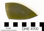 Glass artefact recovered from Dirk Hartog Excavation