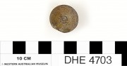 Copper/brass artefact recovered from Dirk Hartog Excavation