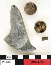 Copper/brass artefact recovered from Dirk Hartog Excavation
