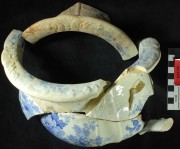 Patterned Earthenware artefact recovered from Eglinton