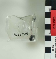 Glass artefact recovered from Eglinton