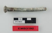 Copper/brass artefact recovered from Eighty Mile Beach