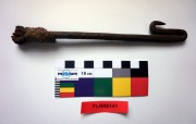 Copper/brass artefact recovered from Flat Rock Unid