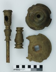 Copper/brass artefact recovered from Vergulde Draeck (Gilt Dragon)