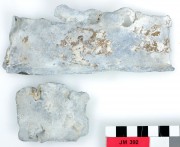 Lead artefact recovered from James Matthews