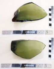 Glass artefact recovered from Samuel Wright