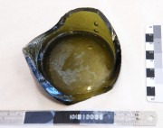 Glass artefact recovered from Samuel Wright
