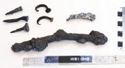 Copper/brass artefact recovered from Samuel Wright