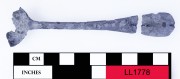 NON-FERROUS artefact recovered from Lady Lyttleton