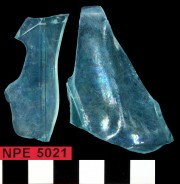 Glass artefact recovered from Notch Point East