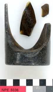 Glass artefact recovered from Notch Point East