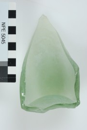 Glass artefact recovered from Notch Point East
