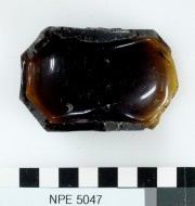 Glass artefact recovered from Notch Point East