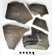 Earthenware artefact recovered from Notch Point 