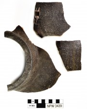 Earthenware artefact recovered from Notch Point 